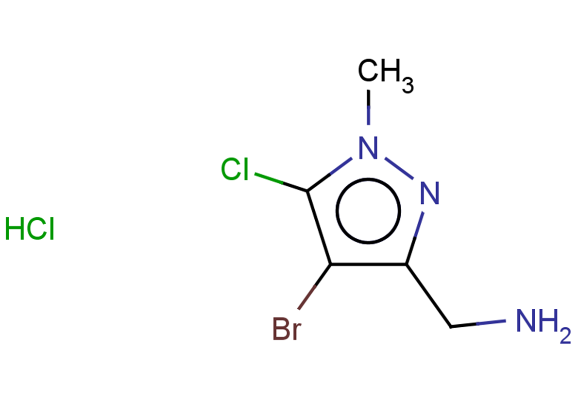 (4-bromo-5-chloro-1-methyl-1H-pyrazol-3-yl)methanamine hydrochloride