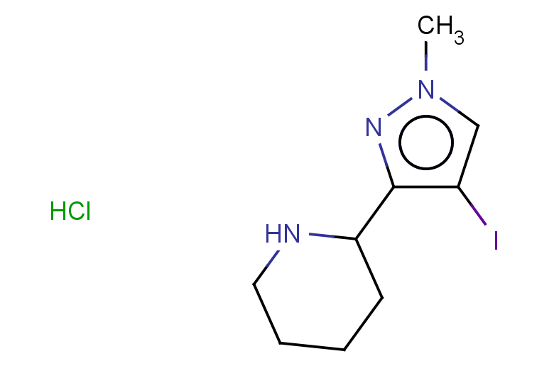 2-(4-iodo-1-methyl-1H-pyrazol-3-yl)piperidine hydrochloride
