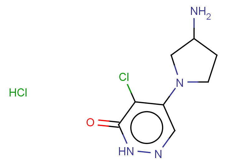 5-(3-aminopyrrolidin-1-yl)-4-chloro-2,3-dihydropyridazin-3-one hydrochloride
