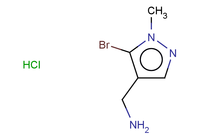 1-(5-bromo-1-methyl-1H-pyrazol-4-yl)methanamine hydrochloride