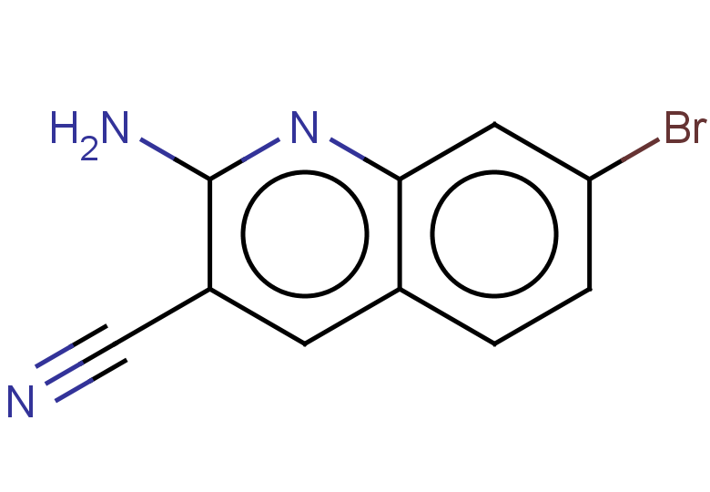 2-amino-7-bromoquinoline-3-carbonitrile