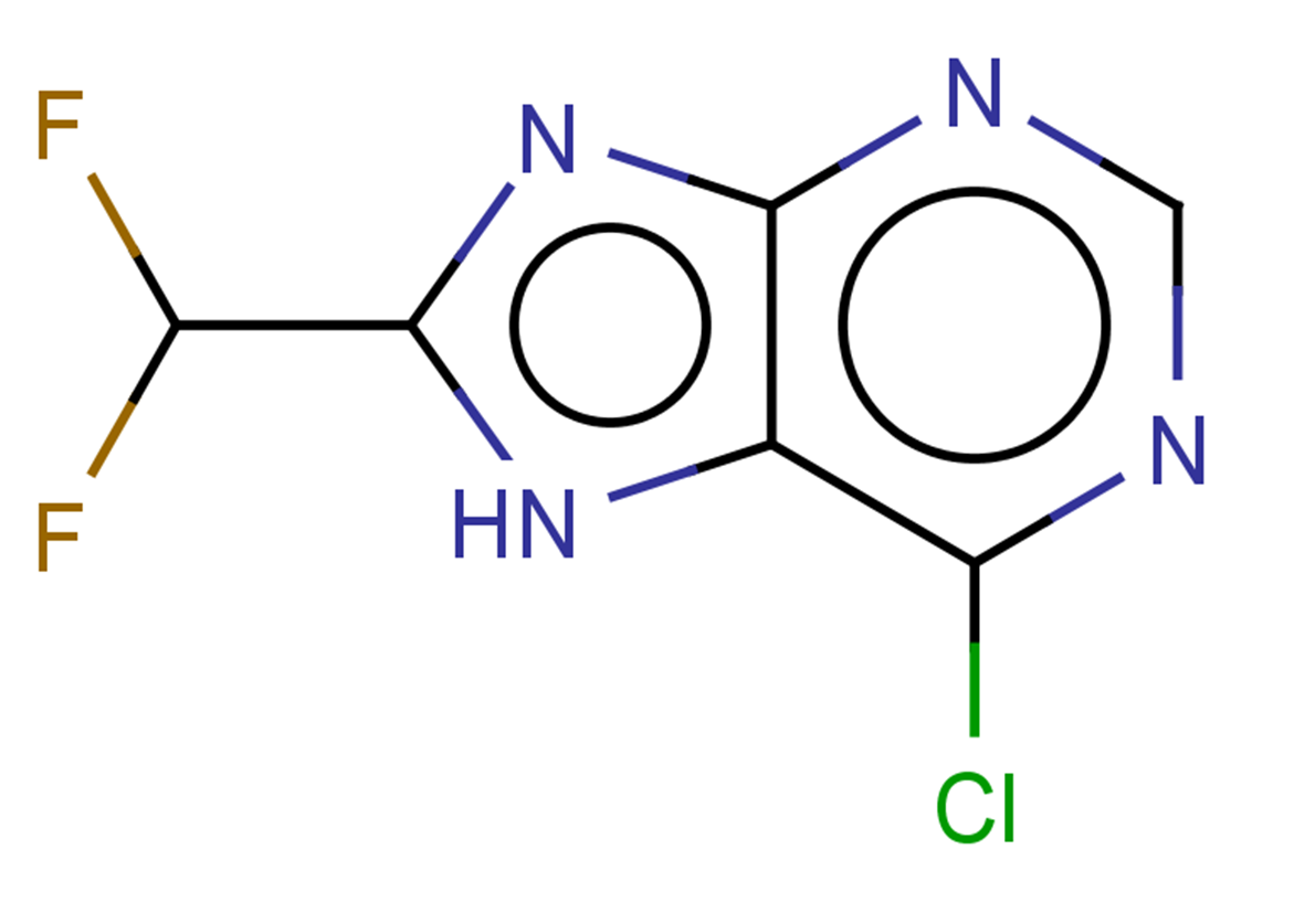 6-chloro-8-(difluoromethyl)-7H-purine