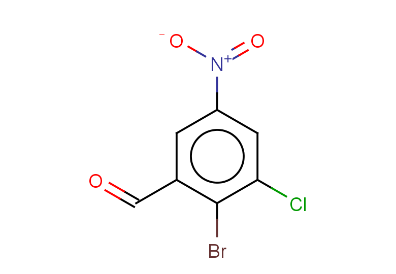 2-bromo-3-chloro-5-nitrobenzaldehyde