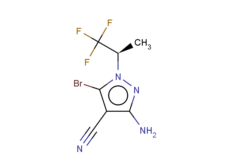 3-amino-5-bromo-1-[(2R)-1,1,1-trifluoropropan-2-yl]-1H-pyrazole-4-carbonitrile