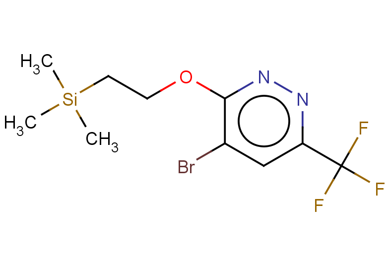4-bromo-6-(trifluoromethyl)-3-[2-(trimethylsilyl)ethoxy]pyridazine