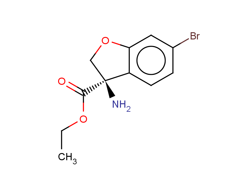ethyl (3R)-3-amino-6-bromo-2,3-dihydro-1-benzofuran-3-carboxylate