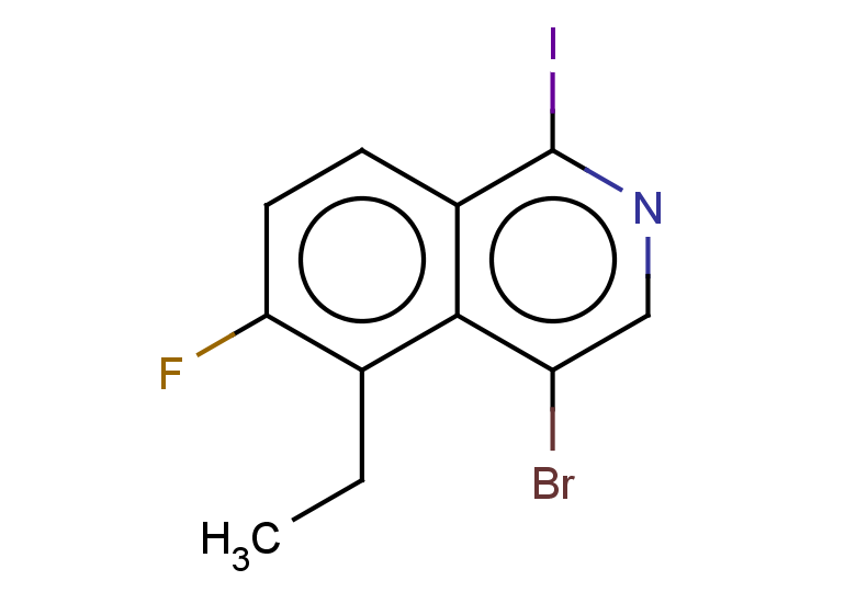 4-bromo-5-ethyl-6-fluoro-1-iodoisoquinoline
