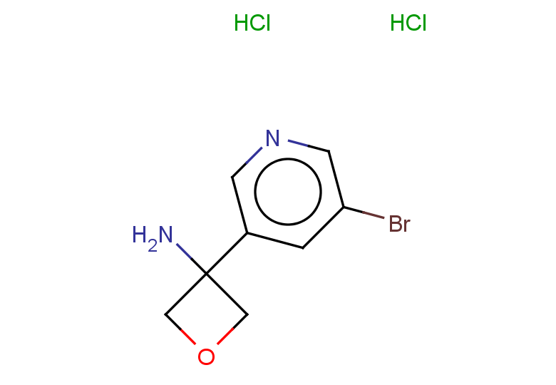 3-(5-bromopyridin-3-yl)oxetan-3-amine dihydrochloride