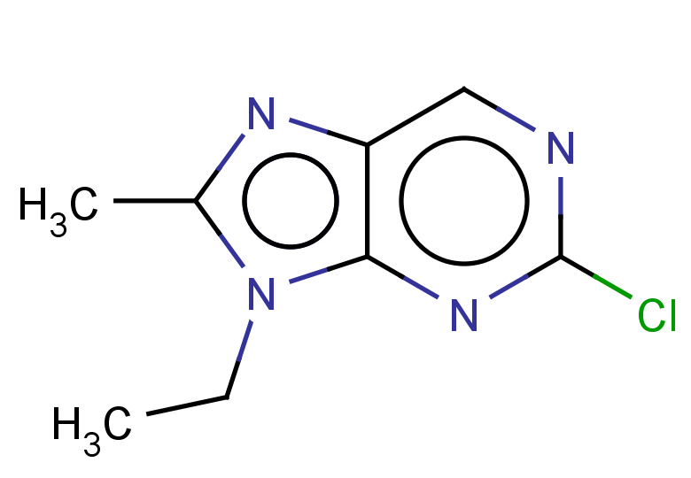 2-chloro-9-ethyl-8-methyl-9H-purine