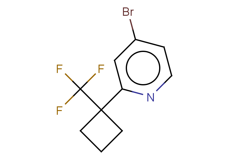 4-bromo-2-[1-(trifluoromethyl)cyclobutyl]pyridine