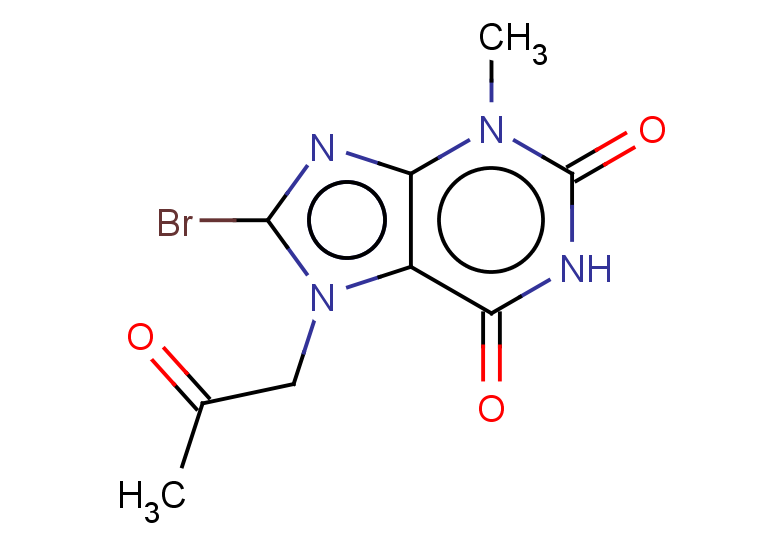 8-bromo-3-methyl-7-(2-oxopropyl)-2,3,6,7-tetrahydro-1H-purine-2,6-dione