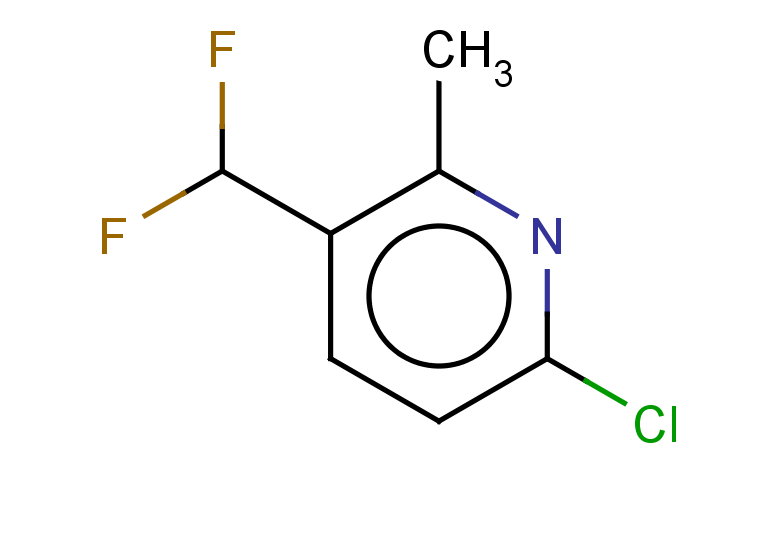 6-chloro-3-(difluoromethyl)-2-methylpyridine