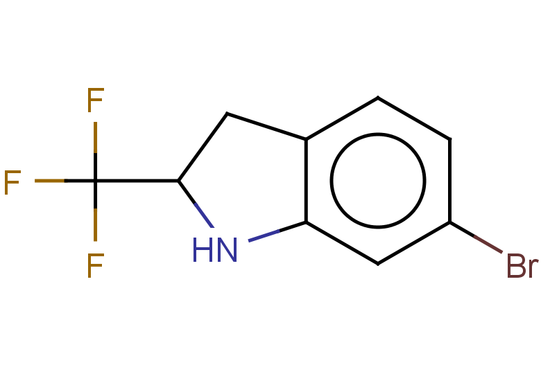 6-bromo-2-(trifluoromethyl)-2,3-dihydro-1H-indole