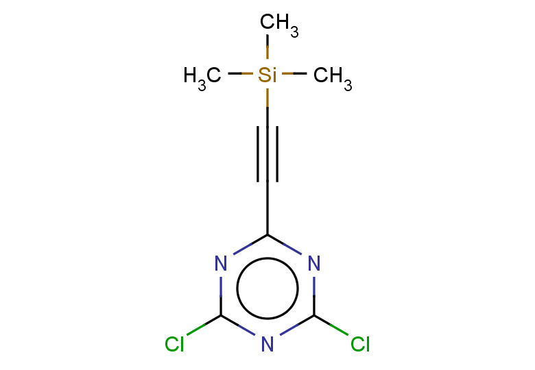 2,4-dichloro-6-[2-(trimethylsilyl)ethynyl]-1,3,5-triazine