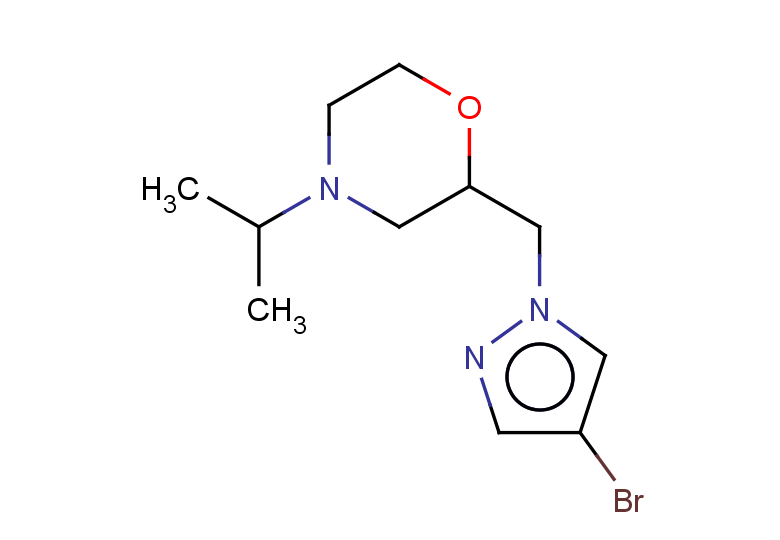 2-[(4-bromo-1H-pyrazol-1-yl)methyl]-4-(propan-2-yl)morpholine