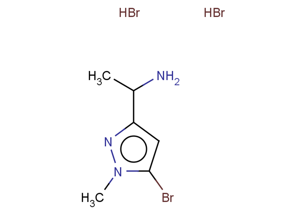1-(5-bromo-1-methyl-1H-pyrazol-3-yl)ethan-1-amine dihydrobromide
