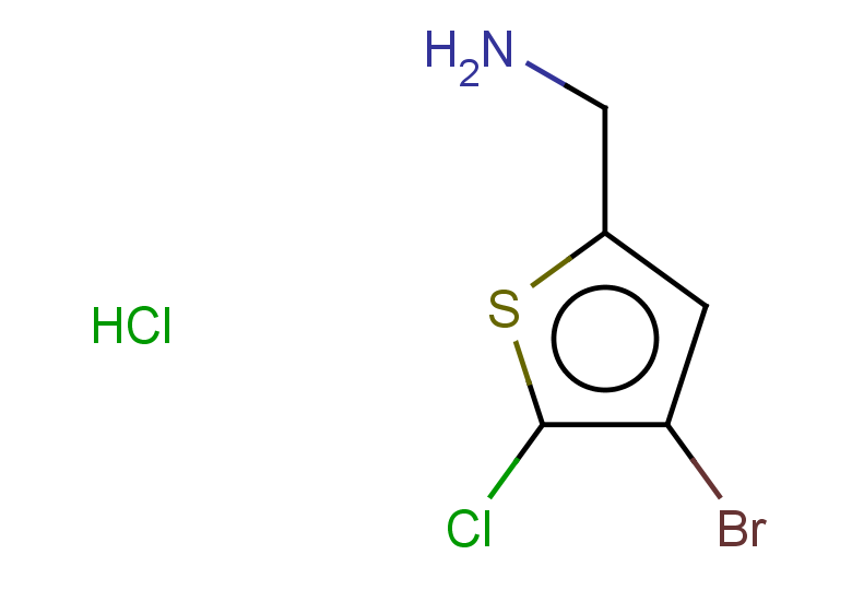 1-(4-bromo-5-chlorothiophen-2-yl)methanamine hydrochloride