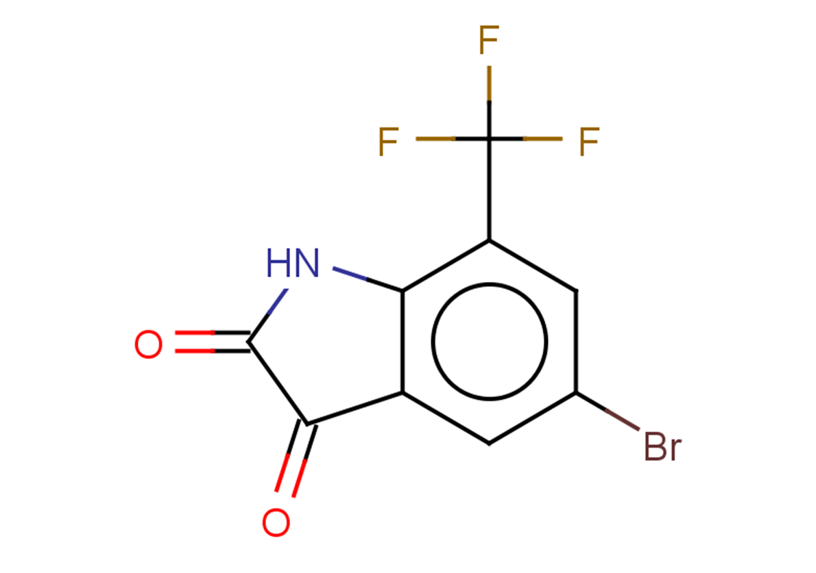 5-bromo-7-(trifluoromethyl)-2,3-dihydro-1H-indole-2,3-dione