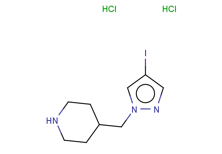 4-[(4-iodo-1H-pyrazol-1-yl)methyl]piperidine dihydrochloride