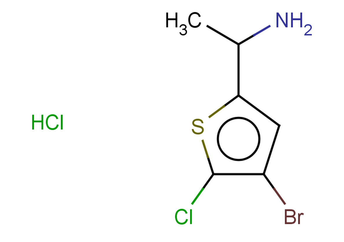 1-(4-bromo-5-chlorothiophen-2-yl)ethan-1-amine hydrochloride