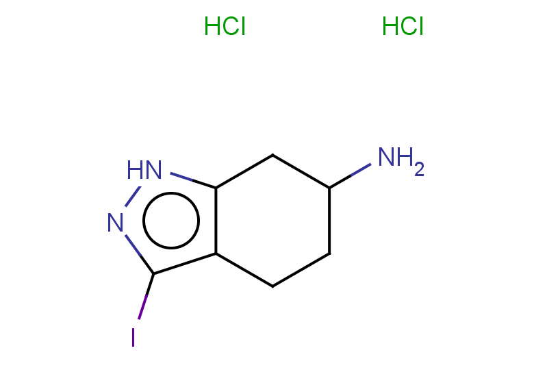 3-iodo-4,5,6,7-tetrahydro-1H-indazol-6-amine dihydrochloride