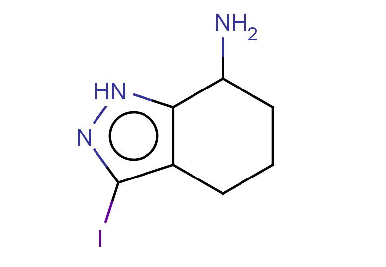 3-iodo-4,5,6,7-tetrahydro-1H-indazol-7-amine