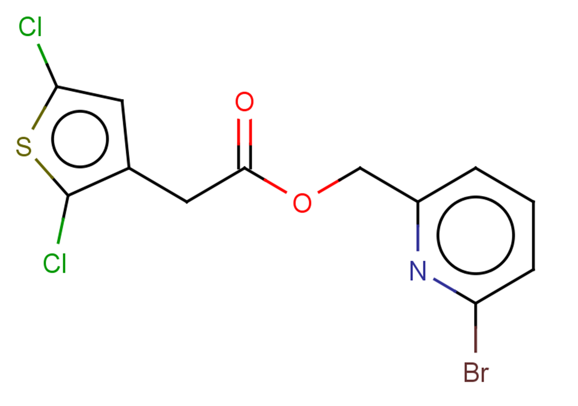 (6-bromopyridin-2-yl)methyl 2-(2,5-dichlorothiophen-3-yl)acetate