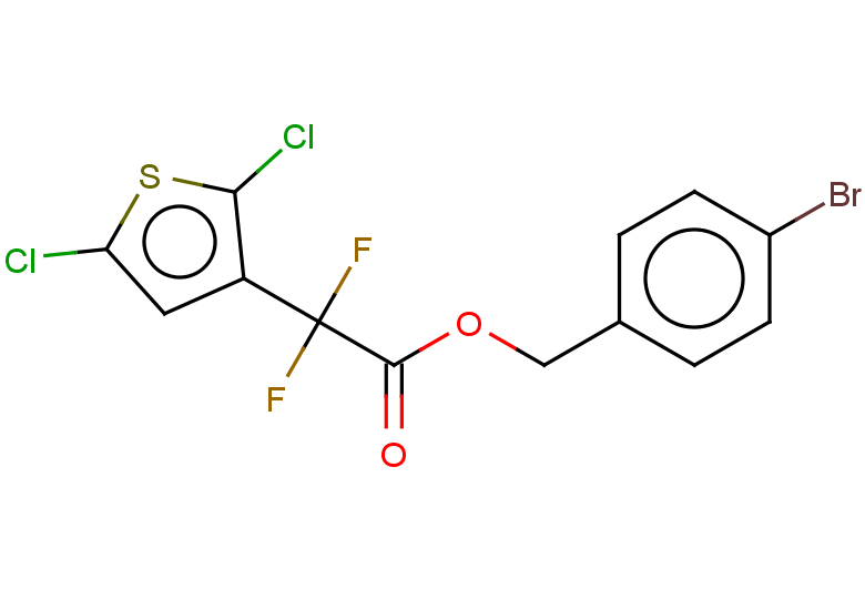 (4-bromophenyl)methyl 2-(2,5-dichlorothiophen-3-yl)-2,2-difluoroacetate