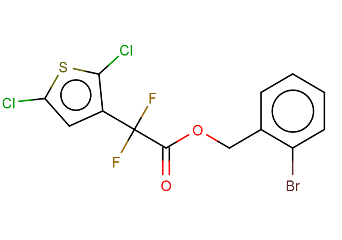 (2-bromophenyl)methyl 2-(2,5-dichlorothiophen-3-yl)-2,2-difluoroacetate