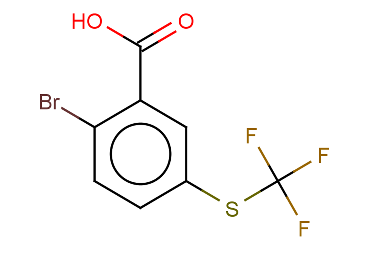 2-bromo-5-[(trifluoromethyl)sulfanyl]benzoic acid