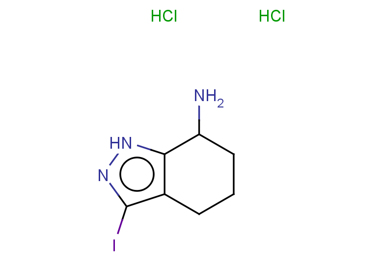 3-iodo-4,5,6,7-tetrahydro-1H-indazol-7-amine dihydrochloride