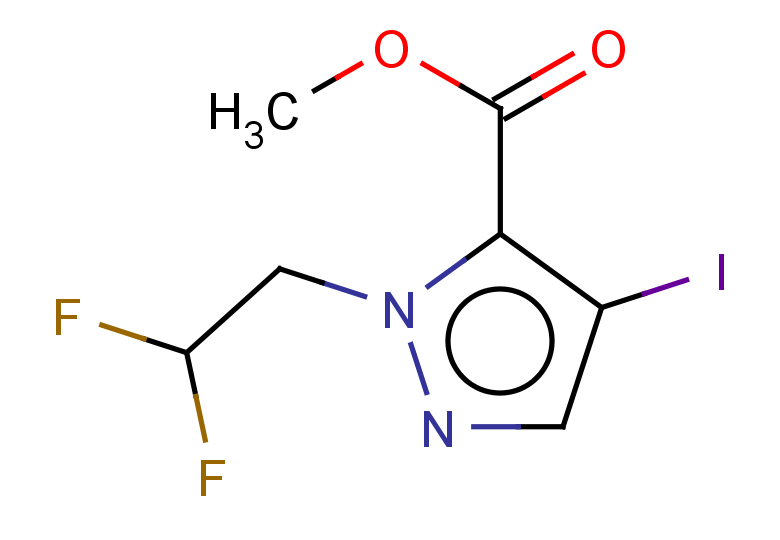 methyl 1-(2,2-difluoroethyl)-4-iodo-1H-pyrazole-5-carboxylate