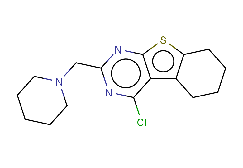 3-chloro-5-[(piperidin-1-yl)methyl]-8-thia-4,6-diazatricyclo[7.4.0.0,2,7]trideca-1(9),2,4,6-tetraene