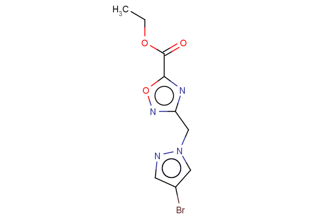 1,2,4-OXADIAZOLE-5-CARBOXYLIC ACID, 3-[(4-BROMO-1H-PYRAZOL-1-YL)METHYL]-,+
