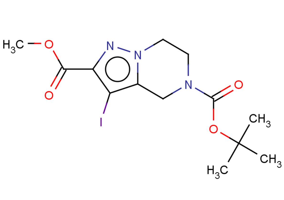 5-tert-butyl 2-methyl 3-iodo-4H,5H,6H,7H-pyrazolo[1,5-a]pyrazine-2,5-dicarboxylate