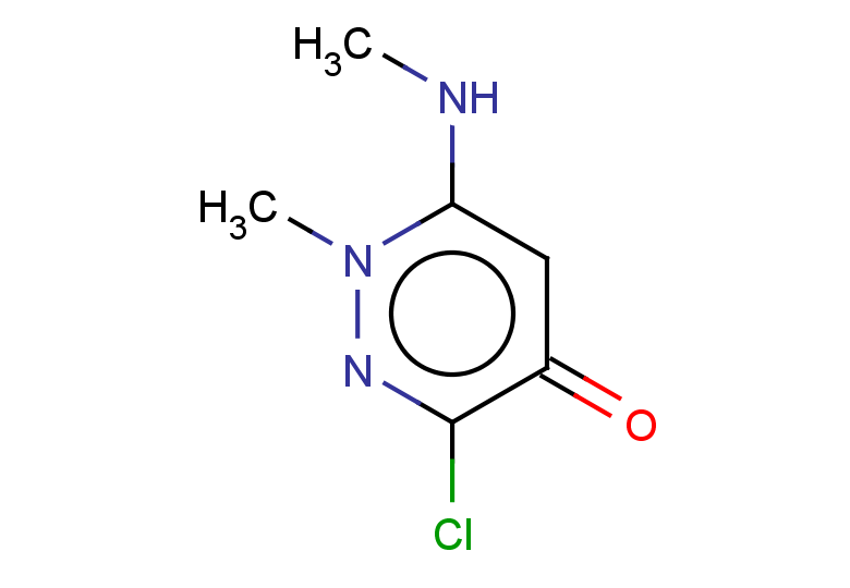 3-chloro-1-methyl-6-(methylamino)-1,4-dihydropyridazin-4-one