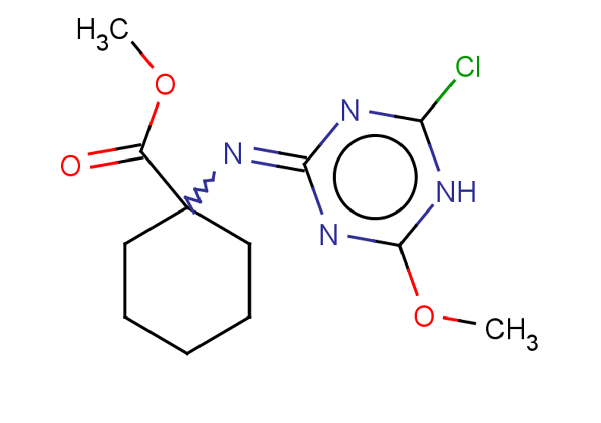 methyl 1-[(4-chloro-6-methoxy-2,5-dihydro-1,3,5-triazin-2-ylidene)amino]cyclohexane-1-carboxylate