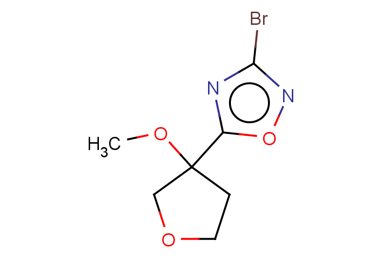 3-bromo-5-(3-methoxyoxolan-3-yl)-1,2,4-oxadiazole