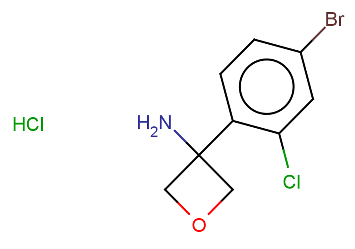 3-(4-bromo-2-chlorophenyl)oxetan-3-amine hydrochloride