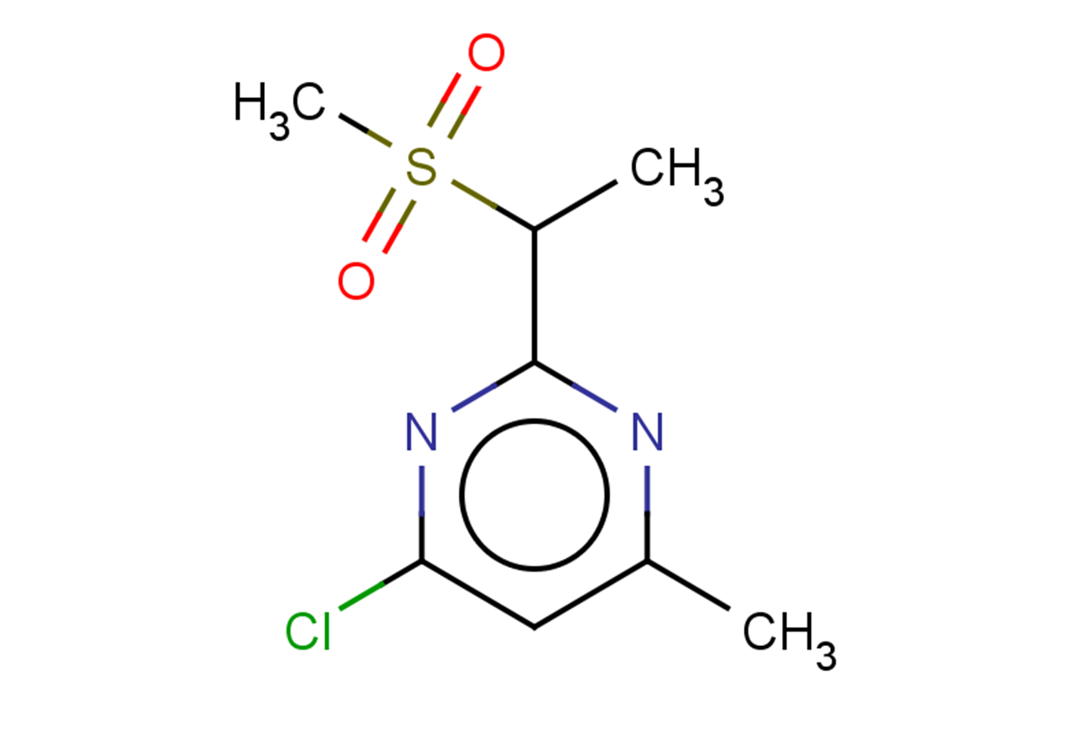 4-chloro-2-(1-methanesulfonylethyl)-6-methylpyrimidine