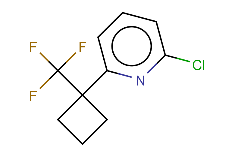 2-chloro-6-[1-(trifluoromethyl)cyclobutyl]pyridine