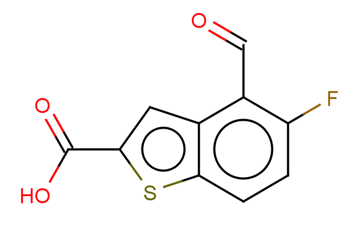 5-fluoro-4-formyl-1-benzothiophene-2-carboxylic acid