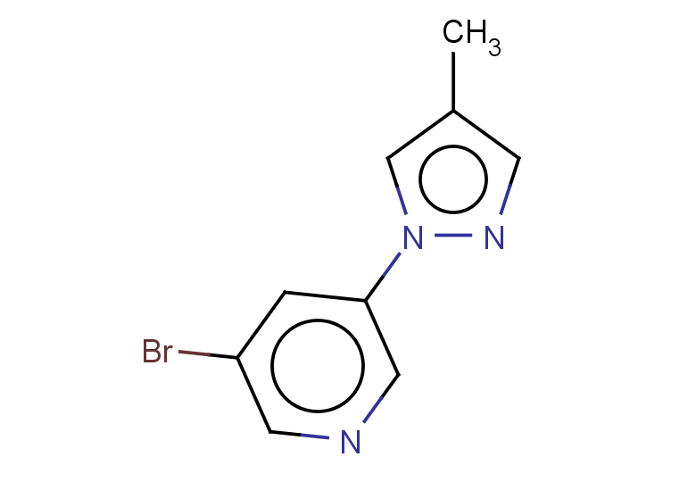 3-bromo-5-(4-methyl-1H-pyrazol-1-yl)pyridine