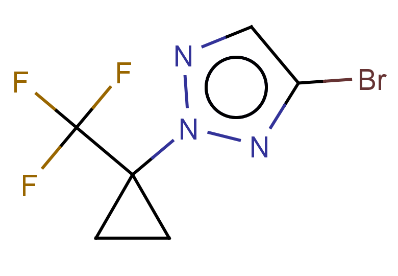 4-bromo-2-[1-(trifluoromethyl)cyclopropyl]-2H-1,2,3-triazole