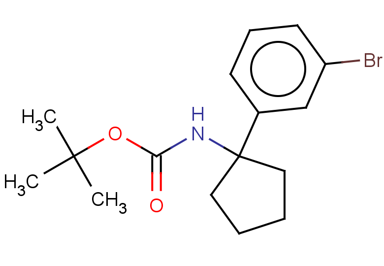 tert-butyl N-[1-(3-bromophenyl)cyclopentyl]carbamate