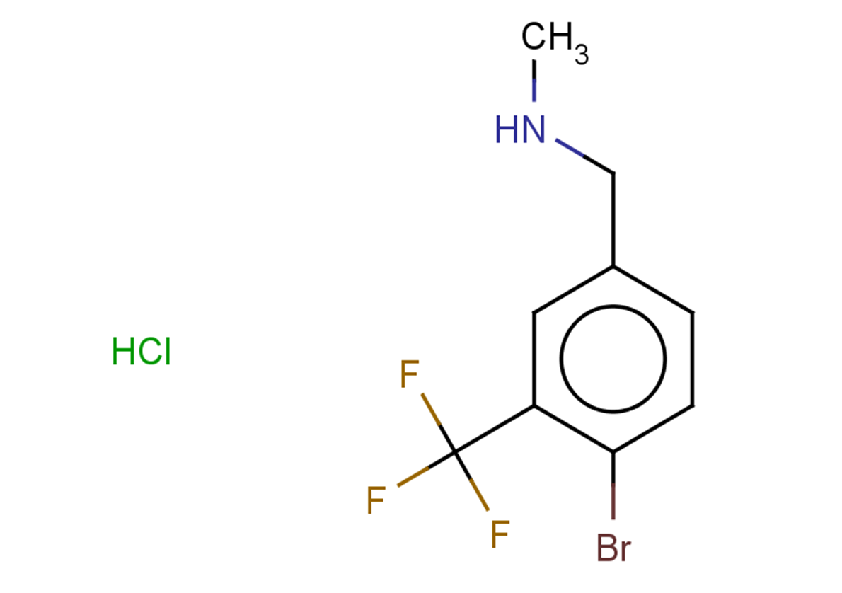 {[4-bromo-3-(trifluoromethyl)phenyl]methyl}(methyl)amine hydrochloride