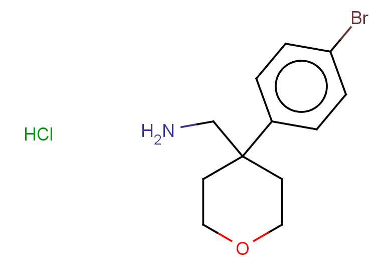 [4-(4-bromophenyl)oxan-4-yl]methanamine hydrochloride