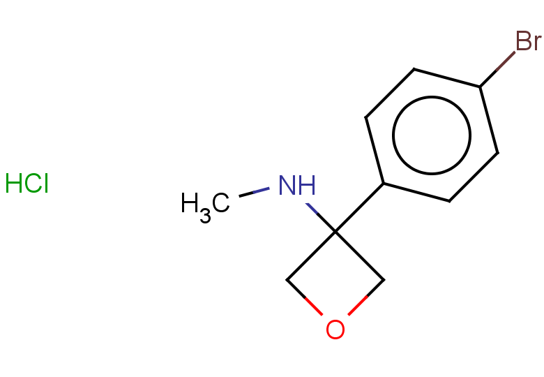 3-(4-bromophenyl)-N-methyloxetan-3-amine hydrochloride
