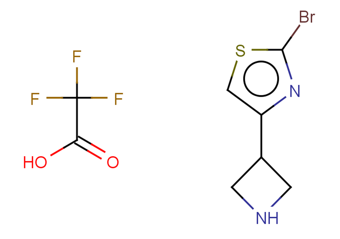 2,2,2-trifluoroacetic acid; 4-(azetidin-3-yl)-2-bromo-1,3-thiazole