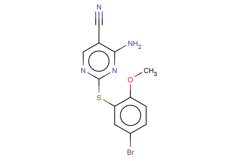 4-amino-2-[(5-bromo-2-methoxyphenyl)sulfanyl]pyrimidine-5-carbonitrile